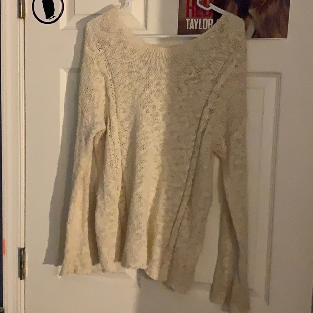 Open Back Lace Sweater